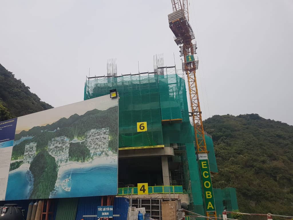 Construction Site on Cat Co Beach, Cat Ba Island, Vietnam