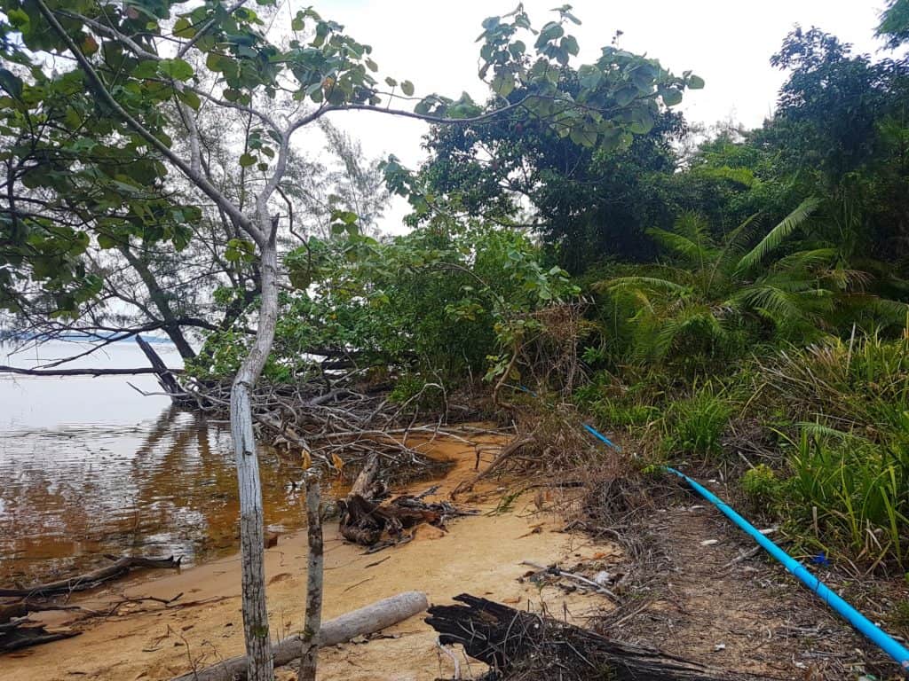 Following the path to Clear Water Bay, Koh Rong Sanloem, Cambodia
